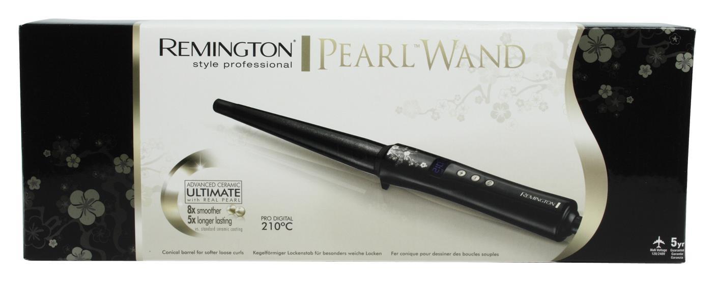 Remington Pearl Hair Suktukas CI 95 Ceramic heating system, Barrel diameter 25 mm, Temperature (min) 130 °C, Temperature (max) 210 °C, Ekranas Integrated digital display, Juodas