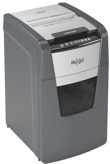 Rexel Optimum AutoFeed+ 130X popieriaus smulkintuvas skersinis smulkinimas 55 dB 22 cm juoda, sidabrinė