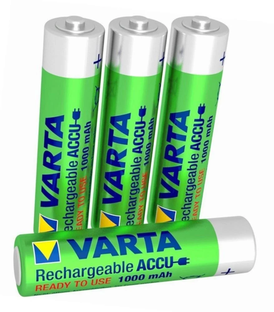 Varta AAA 1000 mAh įkraunamos baterijos – grupė