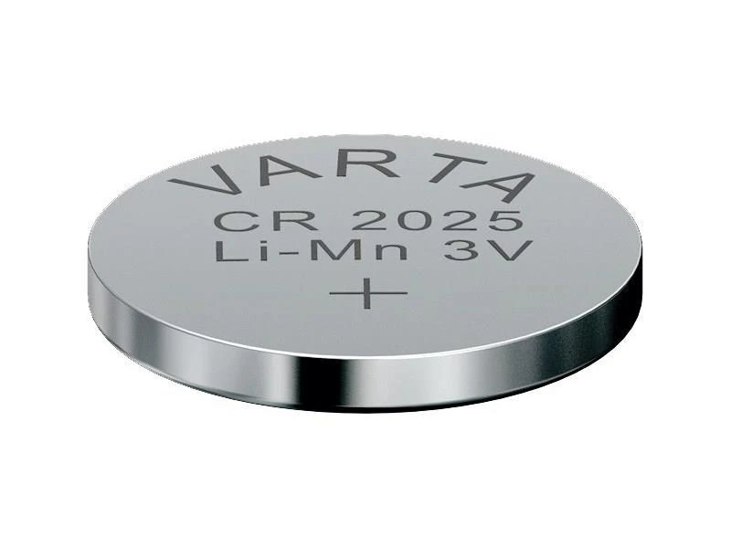Varta CR2025 3V monetos tipo baterija iš arti