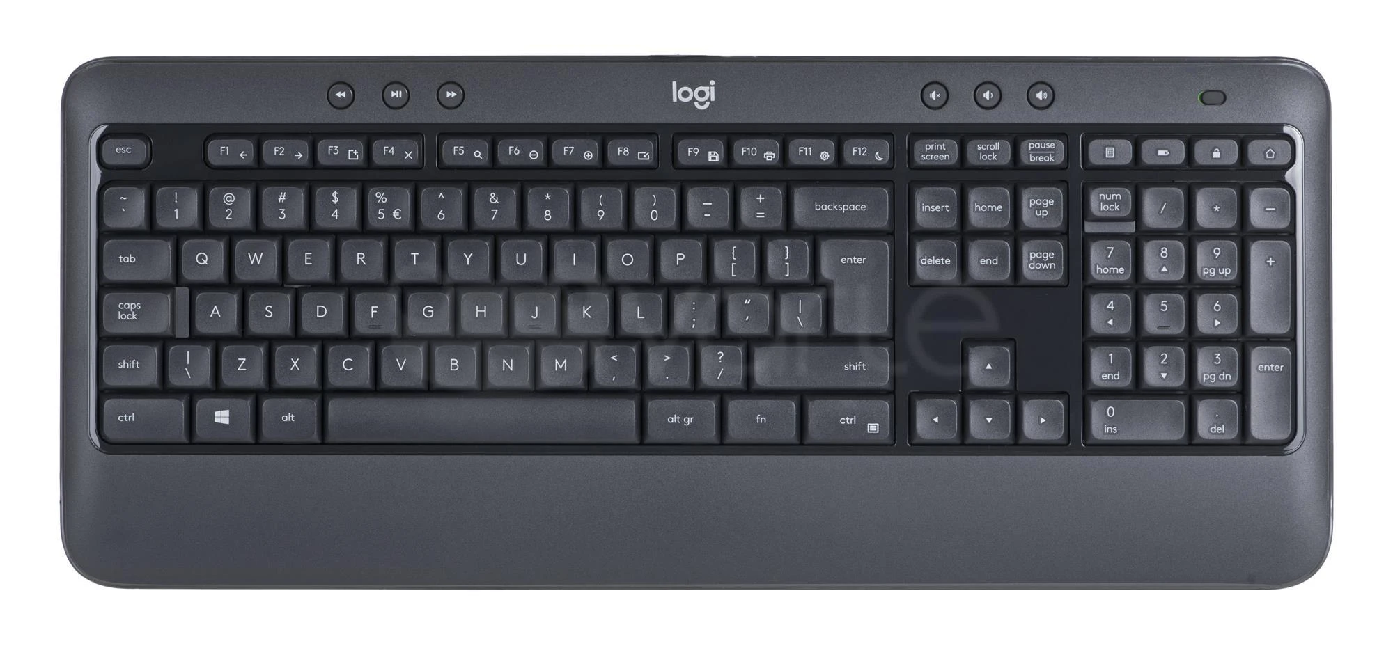 Belaidis pelės ir klaviatūros rinkinys Logitech MK540 Advanced, išdėstymas: US tarptautinis (Qwerty)