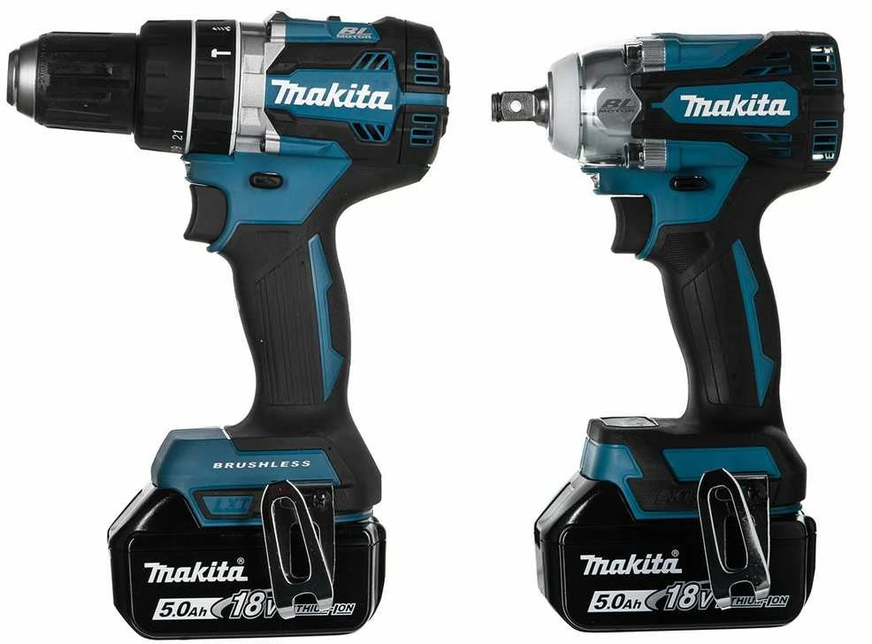 MAKITA KOMPLEKTAS COMBO 18V DLX2359TJ1 (DHP484, DTW300) 3×5,0Ah