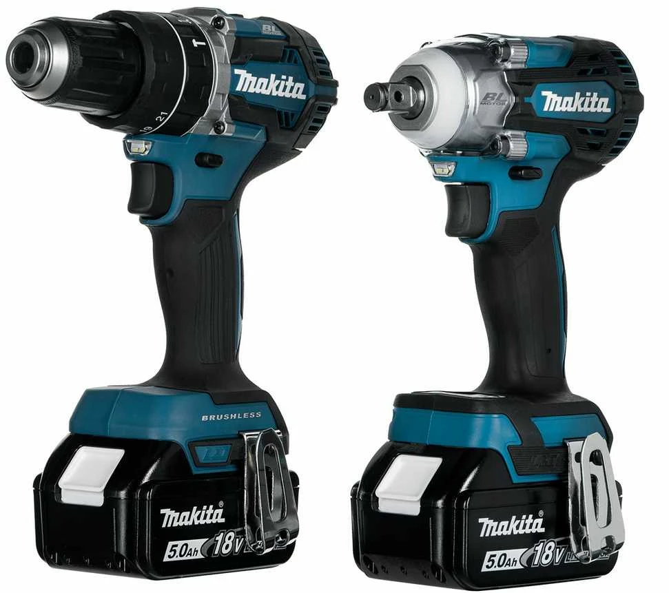 MAKITA KOMPLEKTAS COMBO 18V DLX2359TJ1 (DHP484, DTW300) 3×5,0Ah