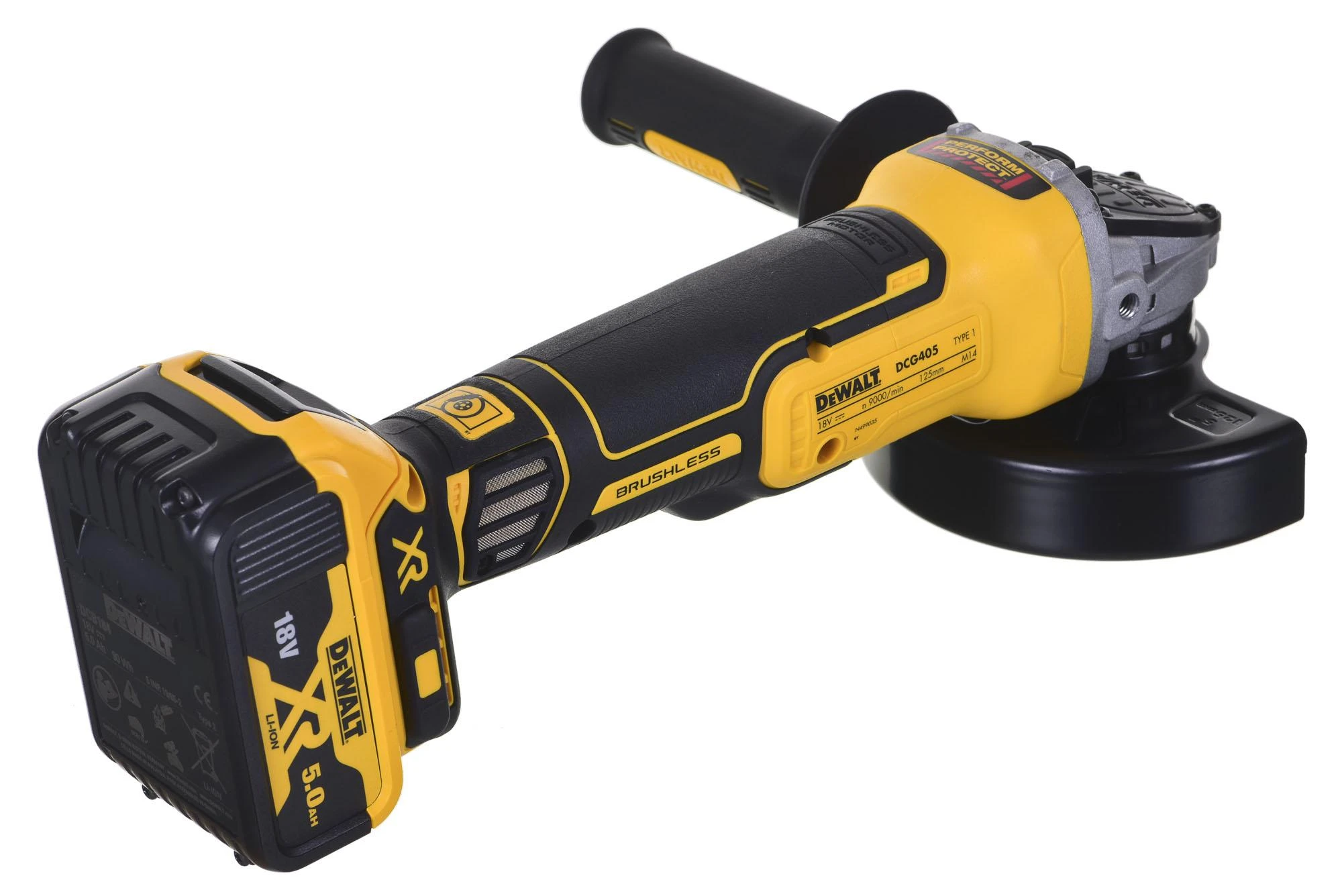 DeWalt įrankių rinkinys Combo 18V DCD796 + DCG405 + 2x5,0Ah DCK2080P2T (DCK2080P2T-QW)