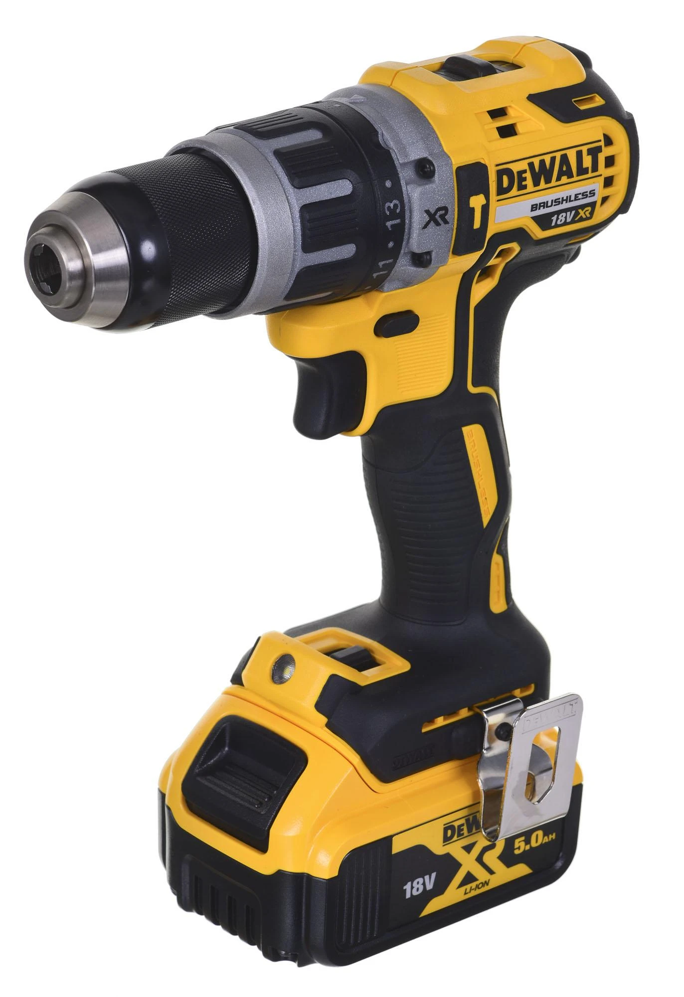 DeWalt įrankių rinkinys Combo 18V DCD796 + DCG405 + 2x5,0Ah DCK2080P2T (DCK2080P2T-QW)