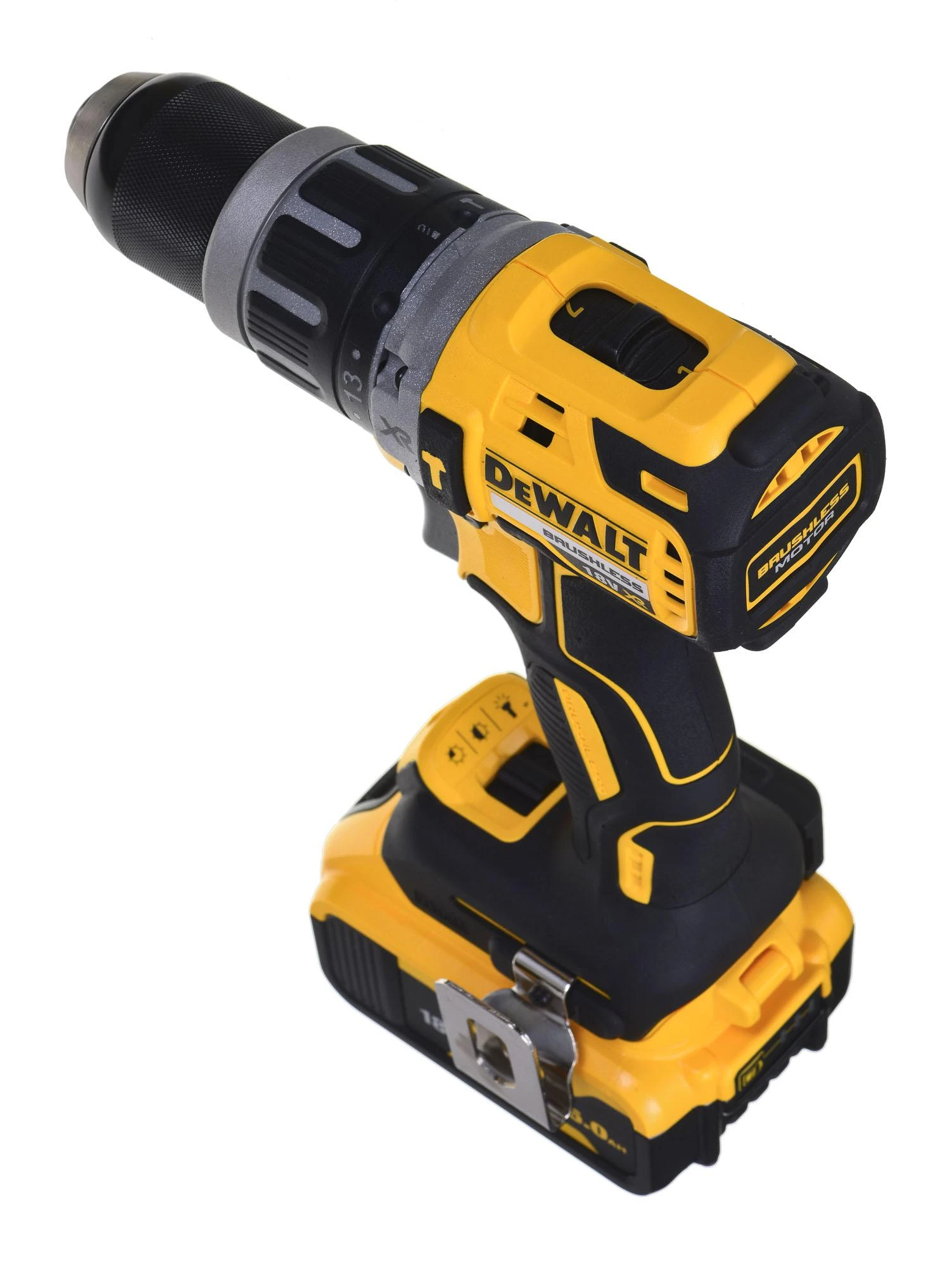 DeWalt įrankių rinkinys Combo 18V DCD796 + DCG405 + 2x5,0Ah DCK2080P2T (DCK2080P2T-QW)