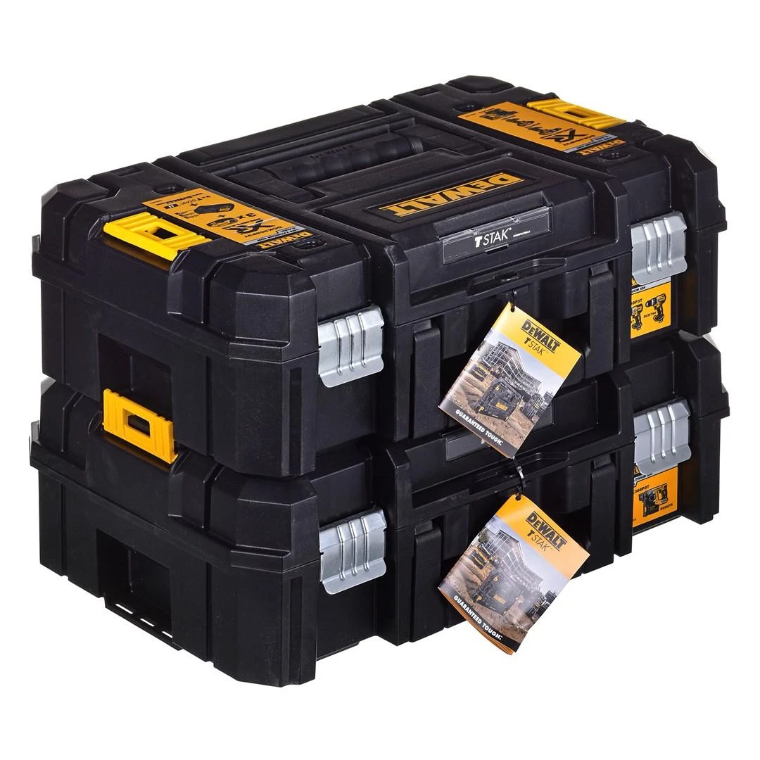 Akumuliatorinių įrankių rinkinys DEWALT DCK368P3T, DCD796 + DCF887 + DCH273 | 18V | 3x4.0Ah | 2xTSTAK II