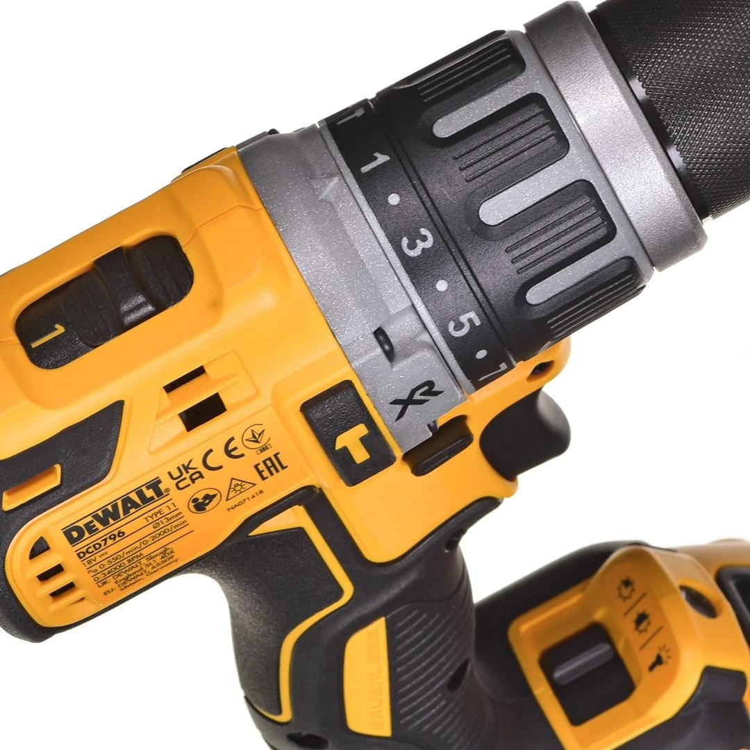 Akumuliatorinių įrankių rinkinys DEWALT DCK368P3T, DCD796 + DCF887 + DCH273 | 18V | 3x4.0Ah | 2xTSTAK II