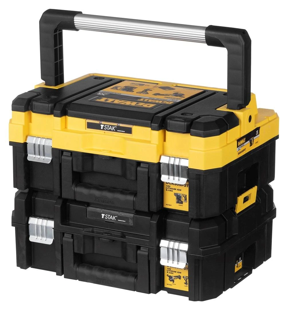 Įrankių rinkinys DeWalt DCK305P3T-QW (DCH273 + DCG405N + DCF887N); 18 V; 3x5,0 Ah akum.