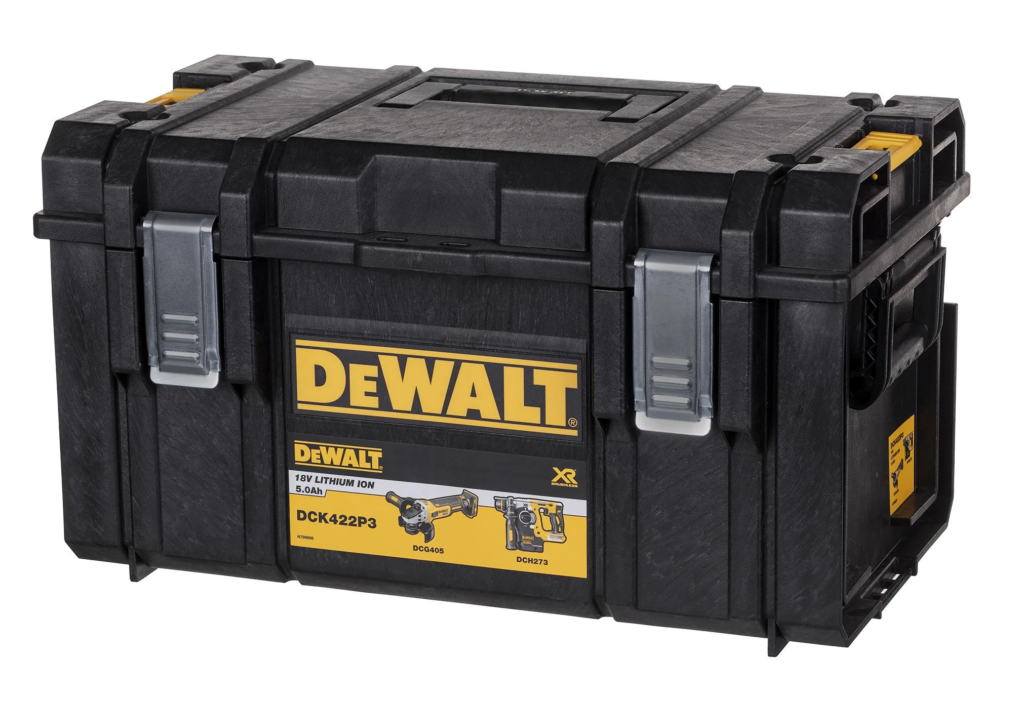 Įrankių rinkinys DeWalt (DCG405 + DCH273 + DCD796 + DCF887); 18 V; 3x5,0 Ah akum.