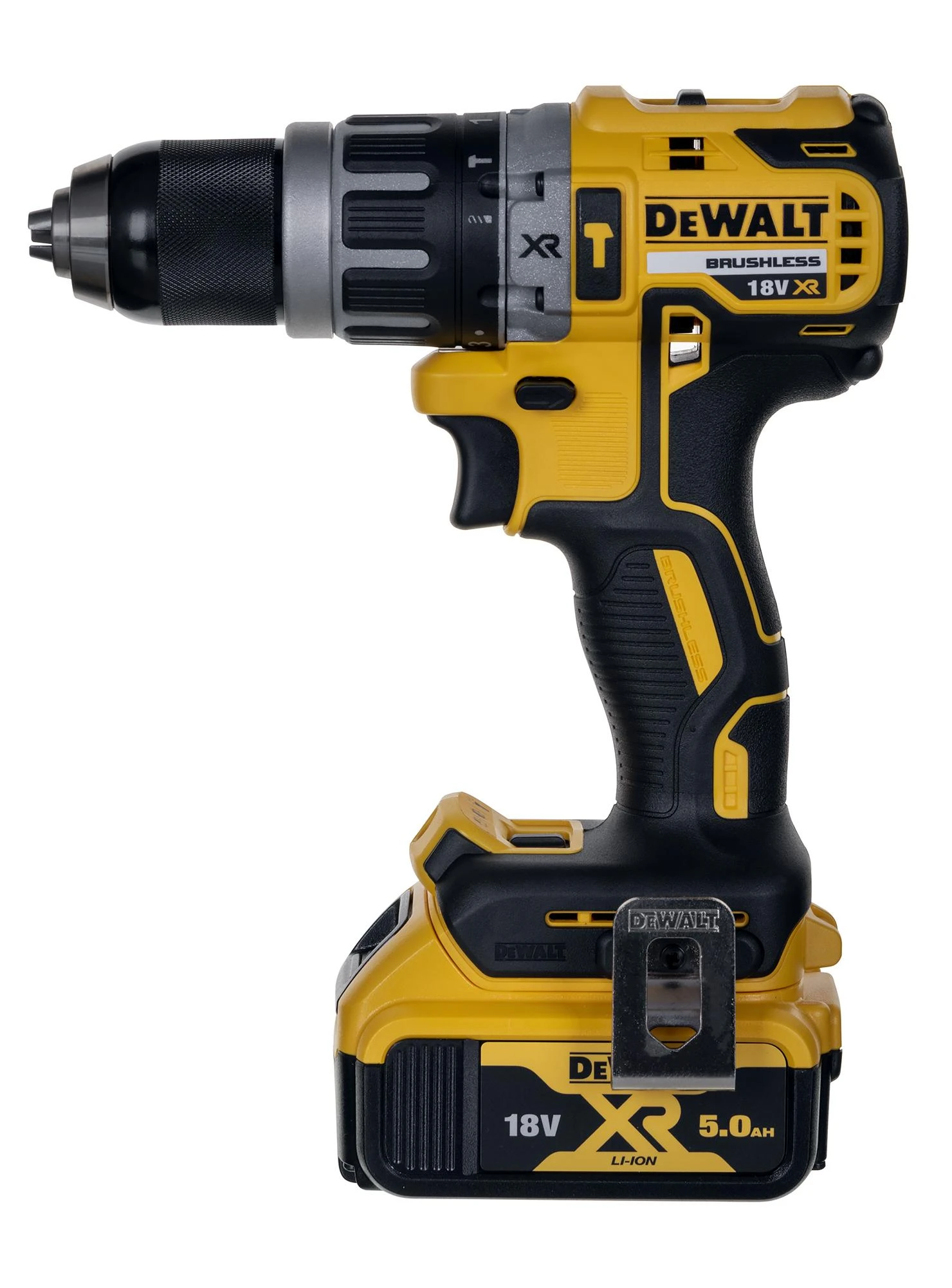 Įrankių rinkinys DeWalt (DCG405 + DCH273 + DCD796 + DCF887); 18 V; 3x5,0 Ah akum.