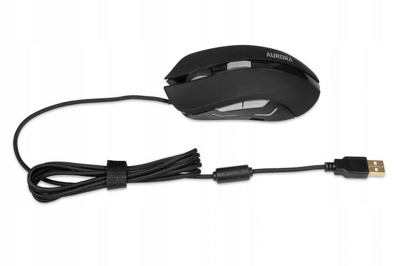 Klaviatūra ir pelė + pelės kilimėlis + ausinės Set membraninė IBOX AURORA IZGSET1 (USB 2.0, (US), juodos spalvos, Optical, 1200 DPI, 1600 DPI,