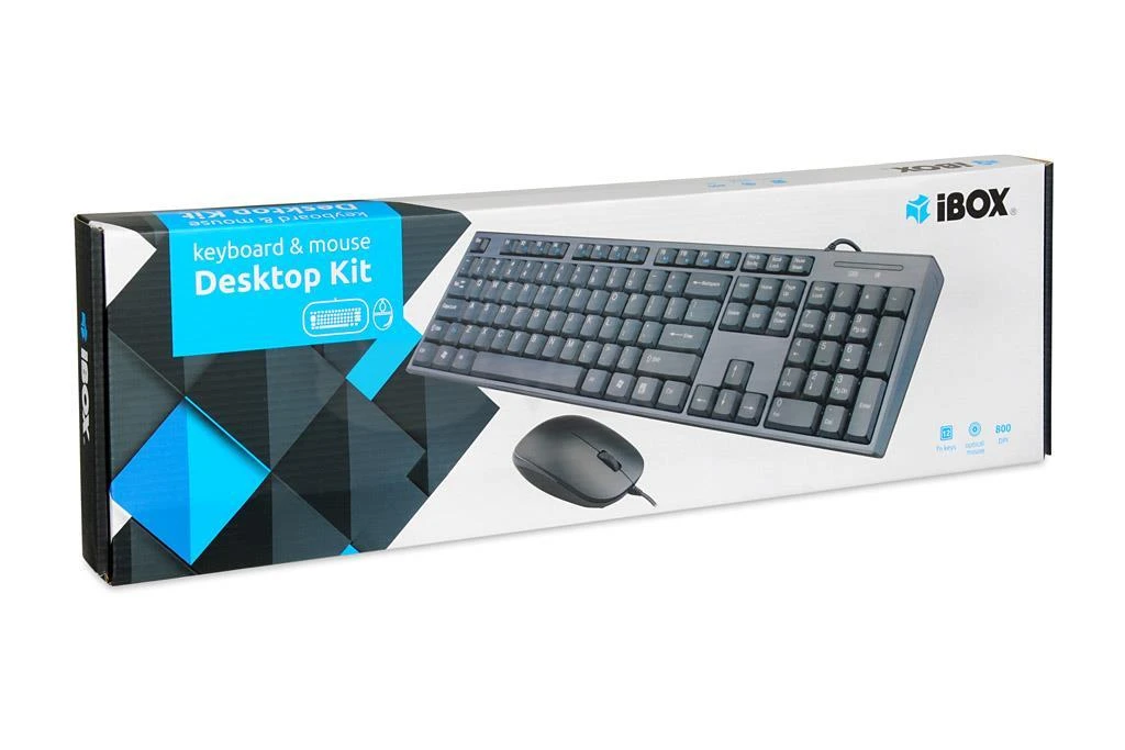 IBOX IKMS606 I-BOX DESKTOP KIT Klaviatūra ir pelė