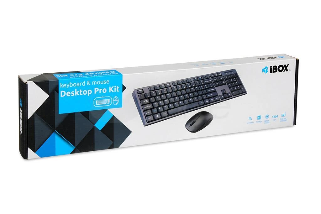 IBOX IKMS606W I-BOX WIRELESS DESKTOP PRO KIT Klaviatūra ir pelė