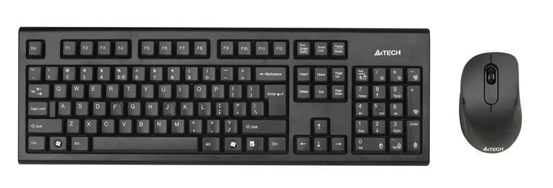 A4Tech A4TKLA41220 Klaviatūra ir pelė V-TRACK 2.4G 7100N RF nano