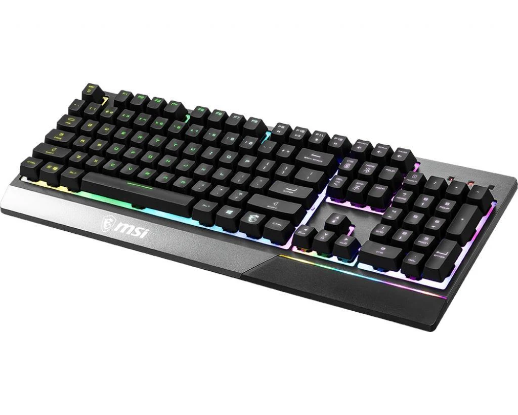 MSI Vigor GK30 Klaviatūra žaidimams, US išdėstymas, su laidu, Juodas