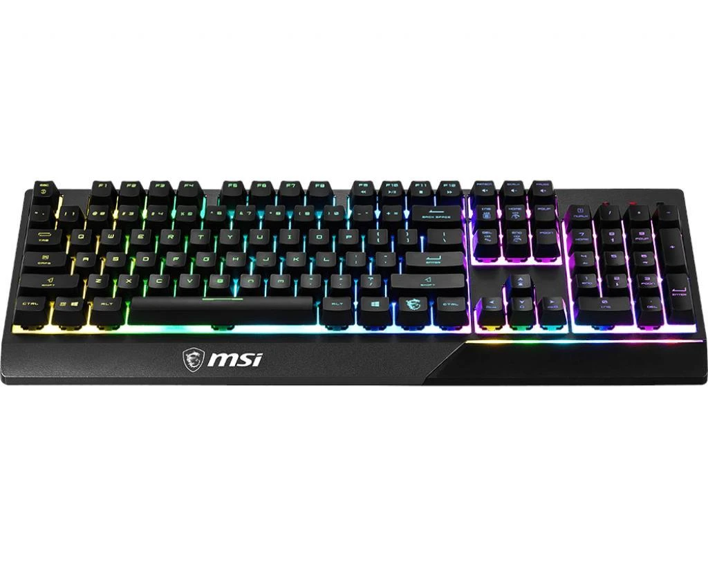 MSI Vigor GK30 Klaviatūra žaidimams, US išdėstymas, su laidu, Juodas