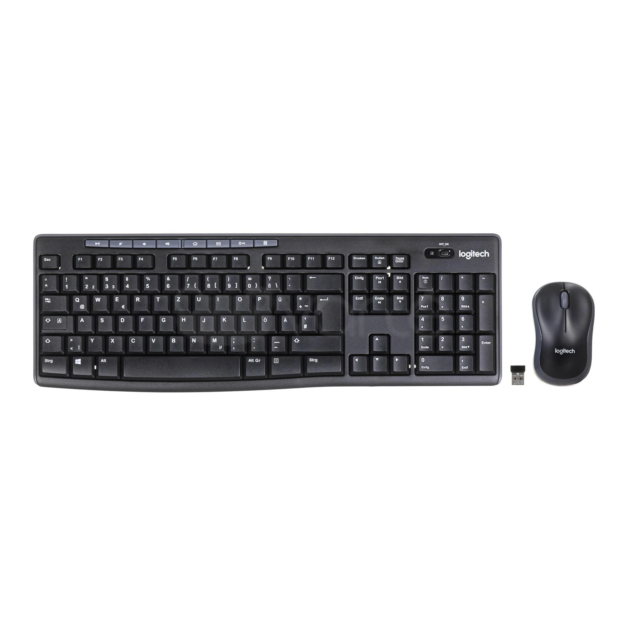 Belaidis klaviatūros ir pelės rinkinys Logitech MK270, DE išdėstymas