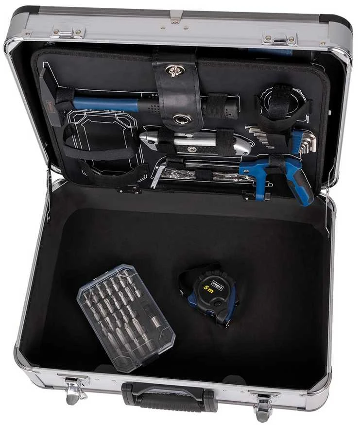 Rankinių įrankių rinkinys TB150 metaliniame lagamine 101 vnt, Scheppach