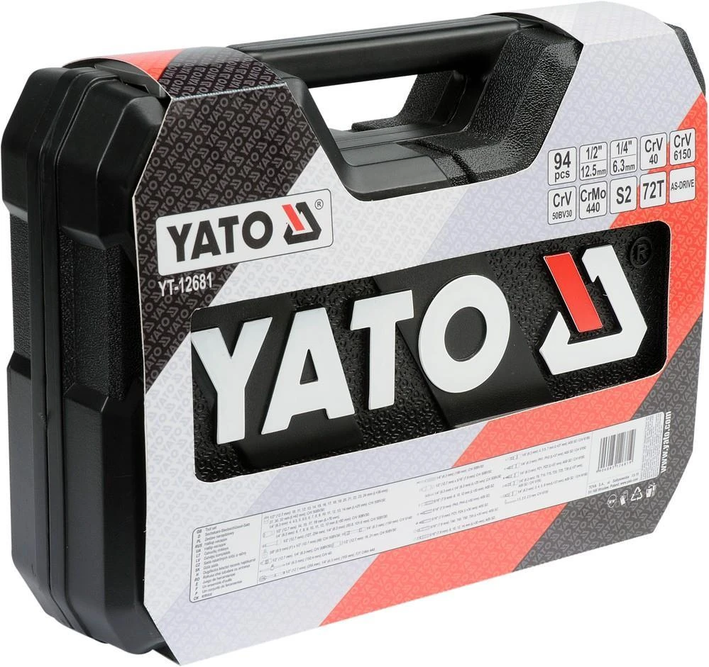 Įrankių rinkinys Yato YT-12681, 94 vnt.