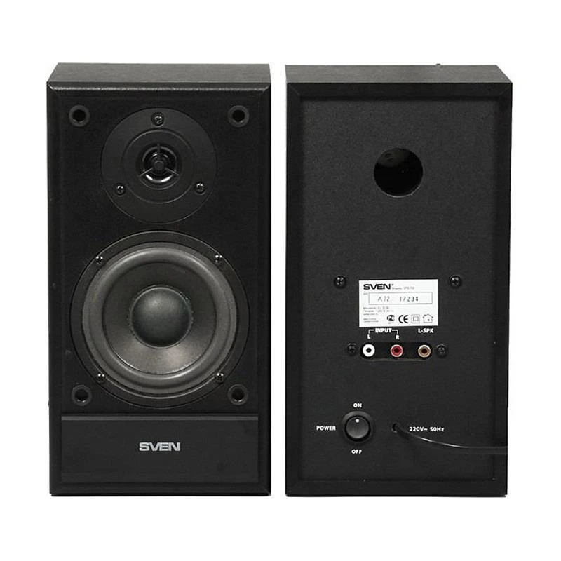 Kompiuterio kolonėlės Loudspeaker Set SVEN SPS-702 SV-0120702BL (2.0, juodos spalvos)