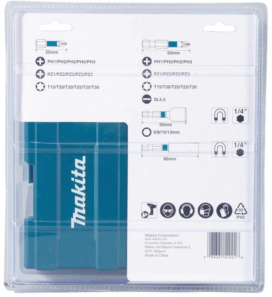 MAKITA Sukimo antgalių rinkinys IMPACT 35 vnt. B-66880