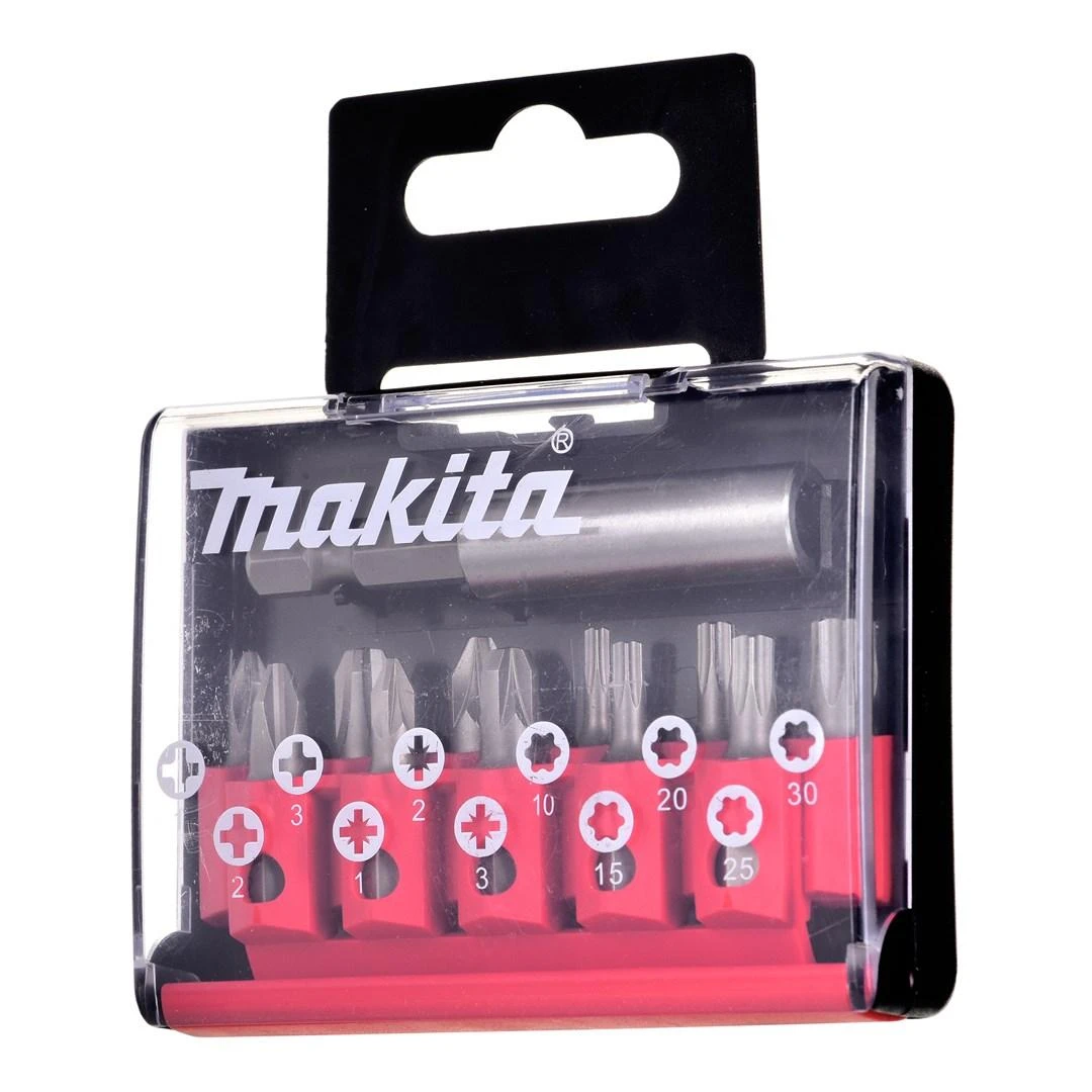 Makita Sukimo antgalių komplektas 12 vnt. D-31083 (PH, PZ, TX, 25mm, magnetic holder )