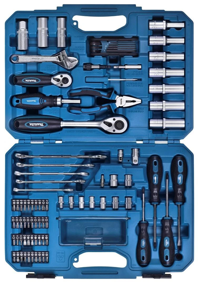 Makita E-08458 rankinių įrankių rinkinys, 87 vnt.