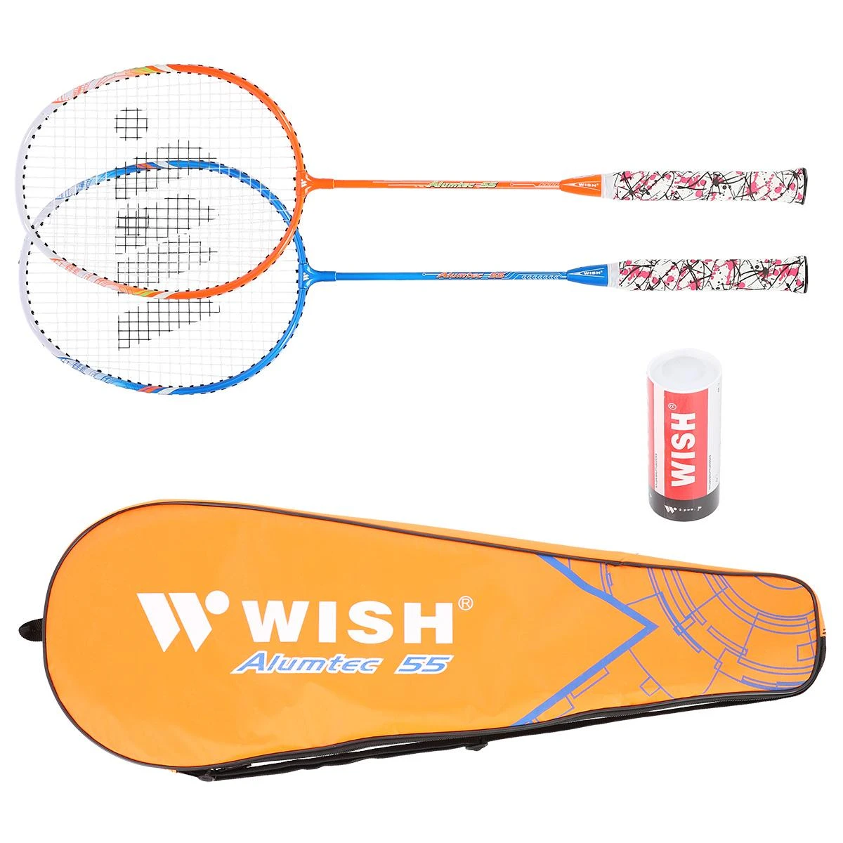 Nils Extreme Badmintono rakečių rinkinys Wish Alumtec 55K