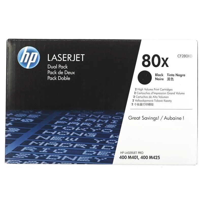 Hewlett Packard (HP) HP Toneris Juodas 80X, skirtas LaserJet Pro 400 MFP M425 Spausdintuvas Series (2x6.900 puslapių)
