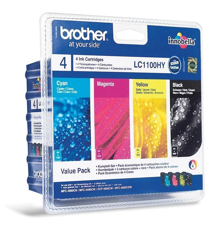 Rašalo kasetė Brother LC1100 CMYK | DCP395CN/DCP585CW/DCP6690CW