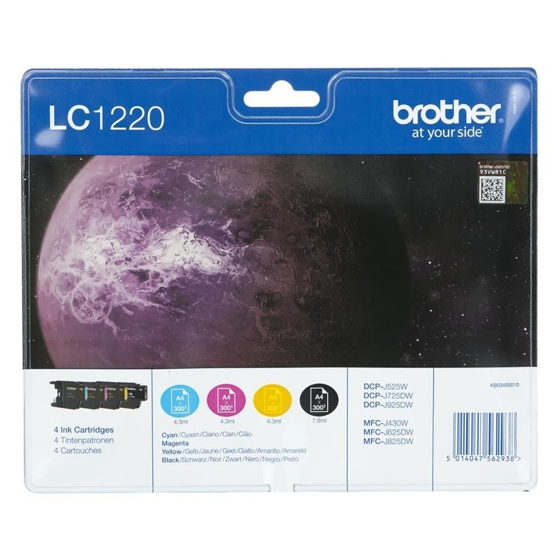 Rašalo kasetė Brother LC1220 CMYK | DCP-J925DW