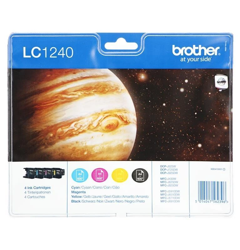 Rašalo kasetė Brother LC1240VALBP CMYK