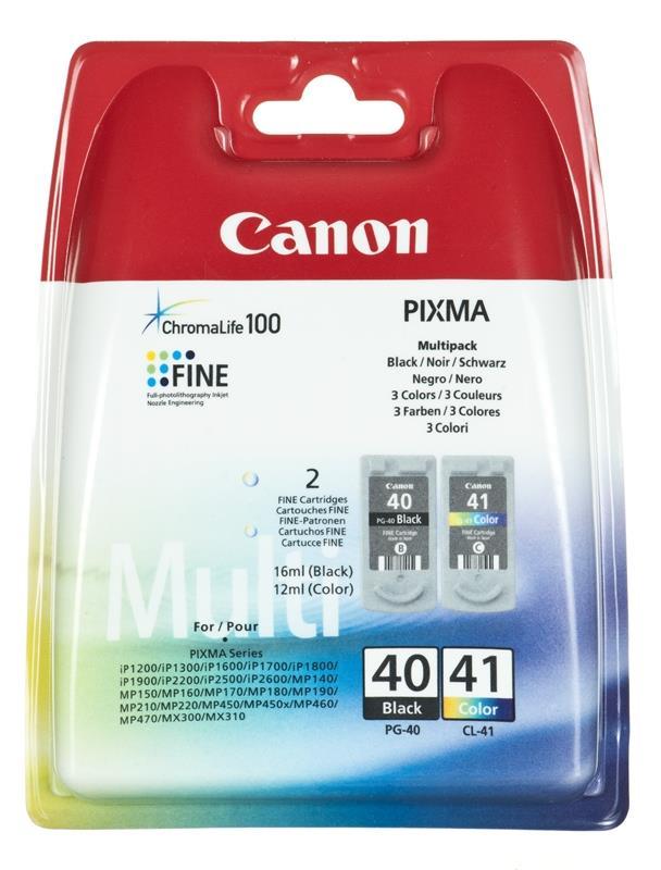 CANON PG-40 / CL-41 Multi Pack (2 kasetės), modelis - 0615B043, žema ...