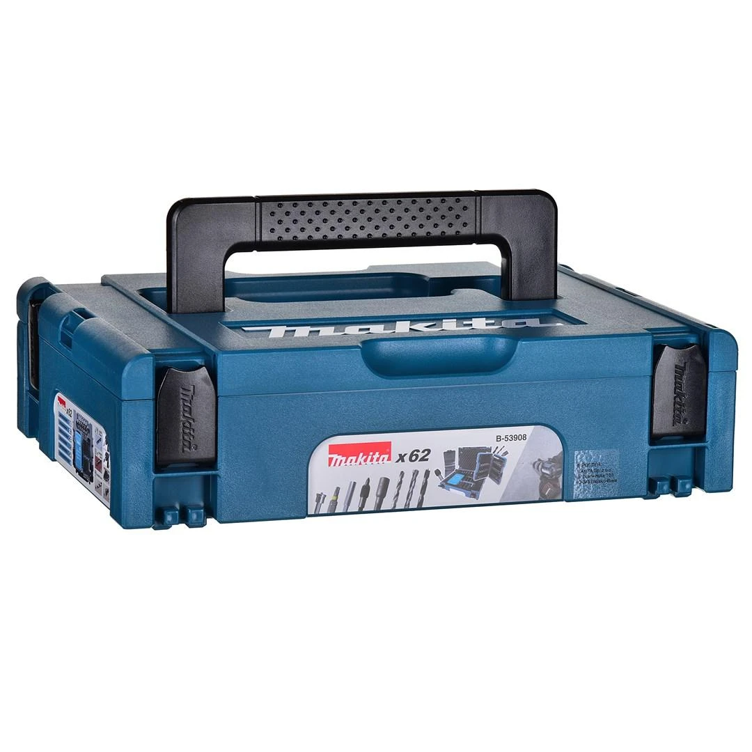 Makita sukimo antgalių ir grąžtų rinkinys 62 vnt. B-53908 MAKPAC lagamine