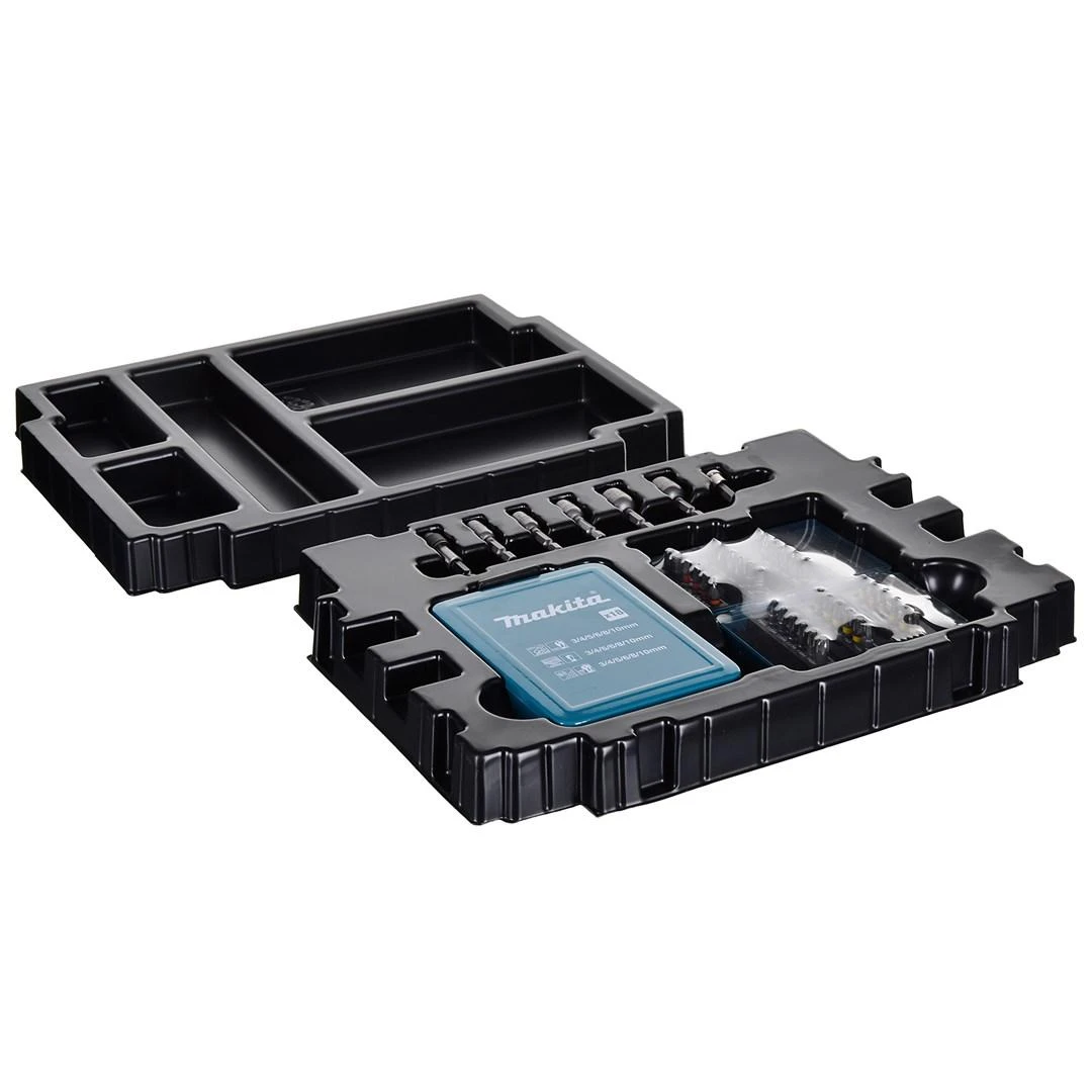 Makita sukimo antgalių ir grąžtų rinkinys 62 vnt. B-53908 MAKPAC lagamine