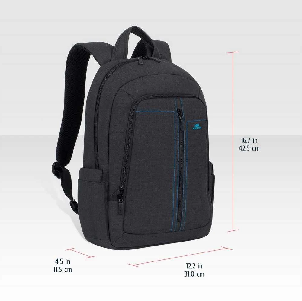 Rivacase CANVAS 7560 kuprinė nešiojamam kompiuteriui iki 15.6" (juoda)