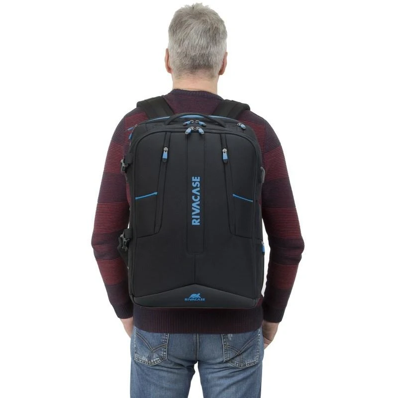 Kuprinė Rivacase Borneo 7860 žaidimų mėgėjams 17.3" (juoda)