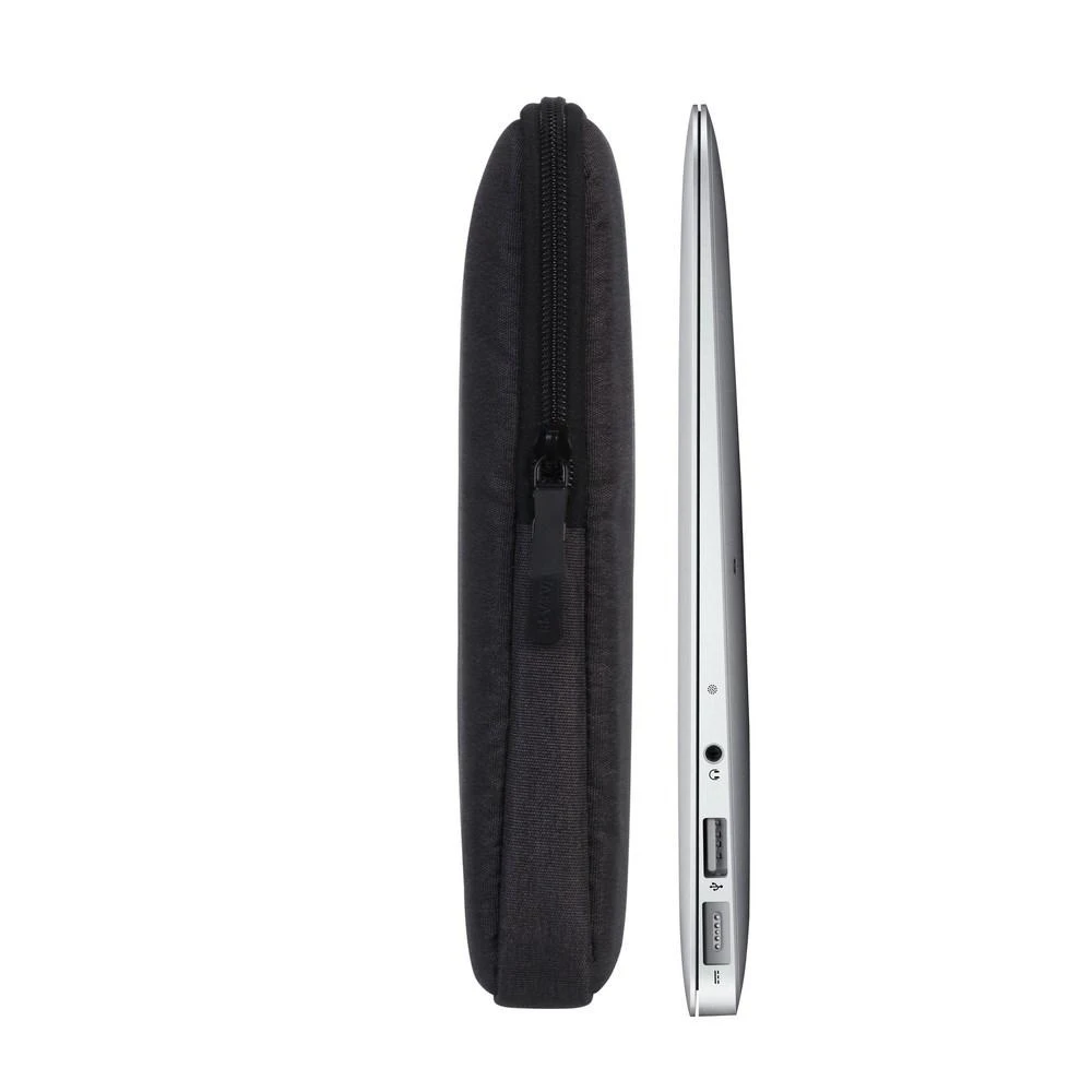 Rivacase 7704 dėklas nešiojamam kompiuteriui 13.3-14", juodas