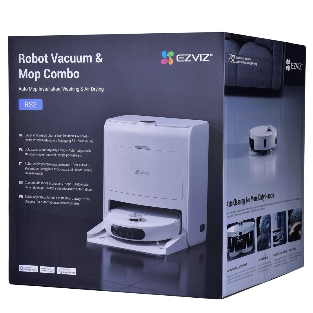 Dulkių siurblys - robotas EZVIZ CS-RS2-TWT2, Baltas