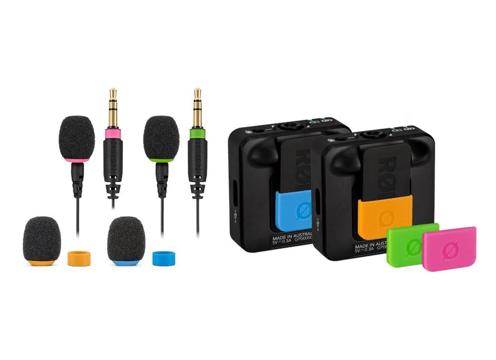 RODE COLORS2 – spalvingos Wireless GO ir Lavalier GO perdangos