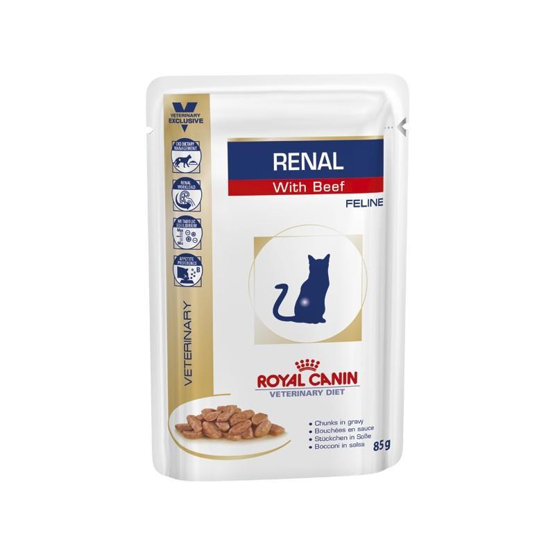 Royal Canin RC VD Cat Renal jautiena 85g konservuotas pašaras katėms