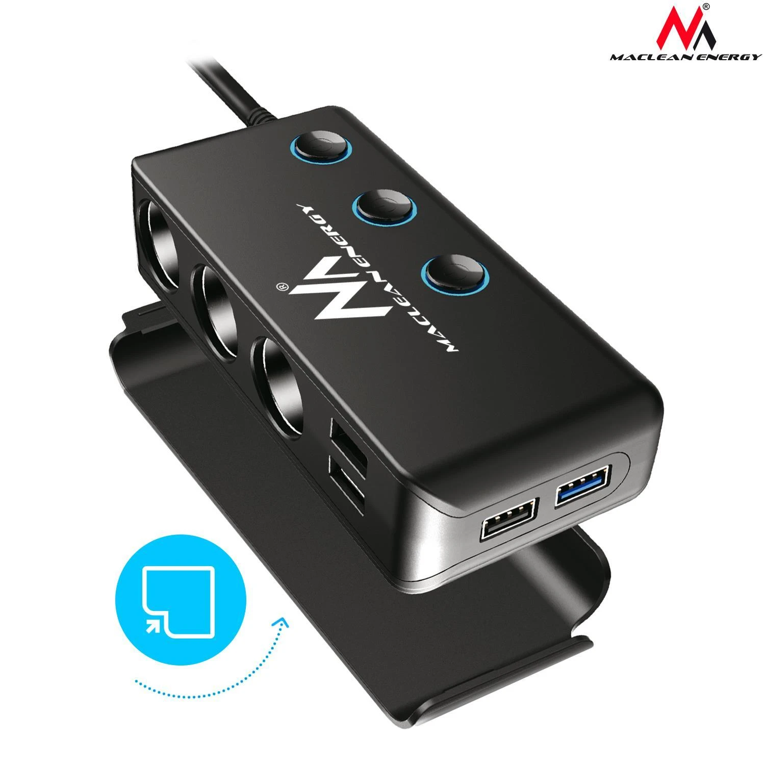 MACLEAN MCE218 Maclean MCE218 UŽDUOTĖS LIZDAS 12-24V 4xUSB PD QC