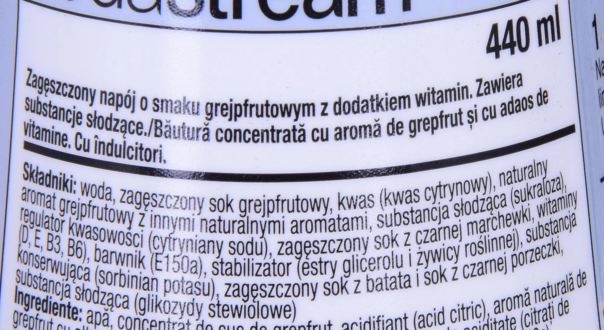 Greipfrutų skonio SodaStream Zero Pink Grapefruit sirupas, 440ml
