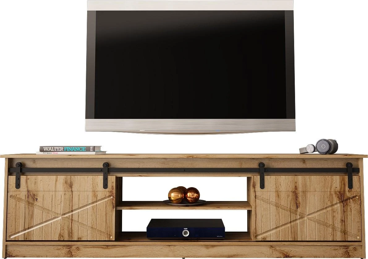 Laikiklis Cama Meble Saugojimo Spinta - Rtv Granero 200x56,7x35 Ąžuolas