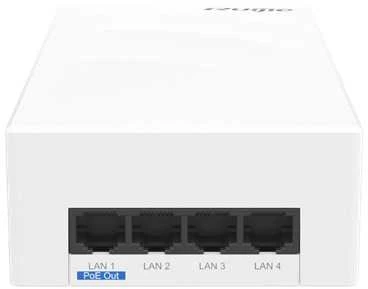 Maršrutizatorius Access Point RUIJIE RG-AP180P-L Wi-Fi 6 (802.11ax) 2.97Gbps, 4 porty 1Gbit 1 port Uplink 2.5Gbit, 1 port PoE (10W max), zasilany PoE , wewnętrzny naścienny