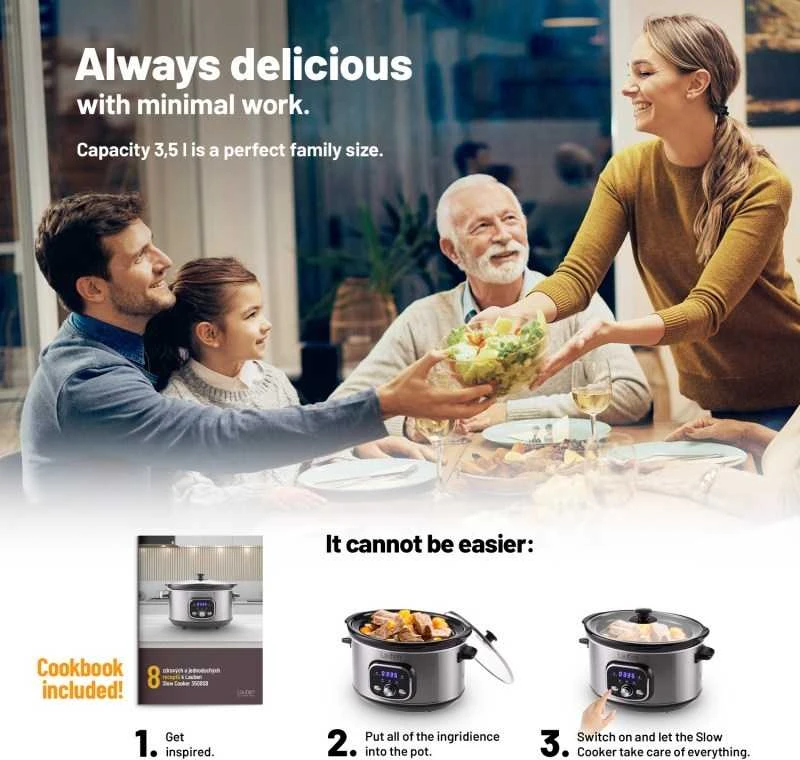 Daugiafunkcinis puodas Lauben Slow Cooker 3500SB