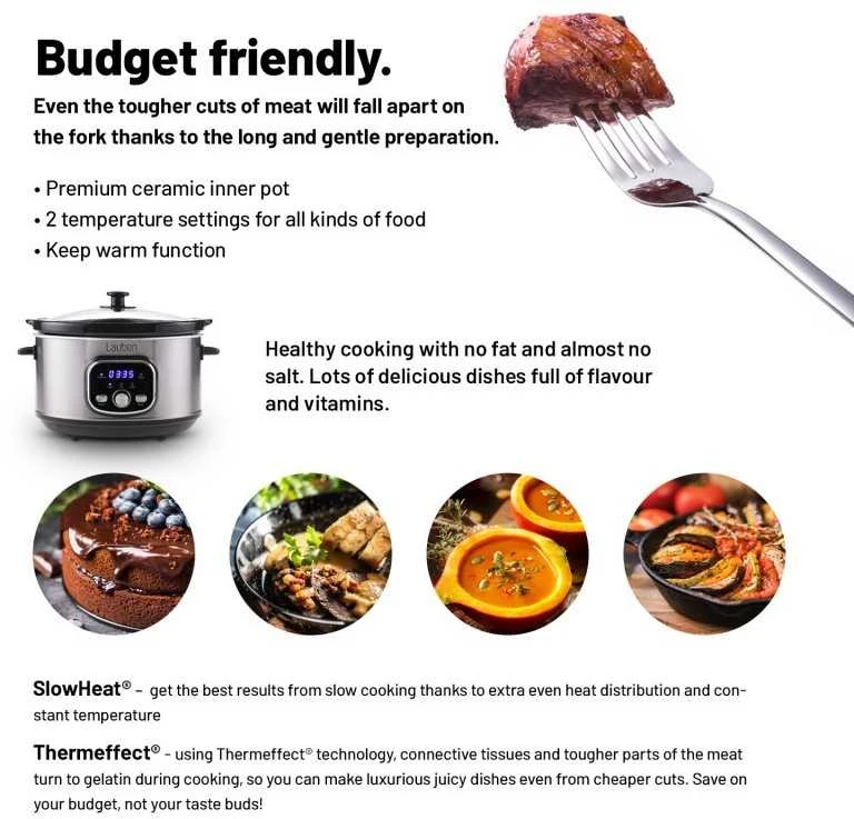 Daugiafunkcinis puodas Lauben Slow Cooker 3500SB