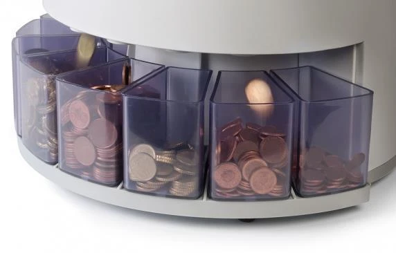 Monetų skaičiavimo ir rūšiavimo aparatas Safescan 1250 PLN Baltas