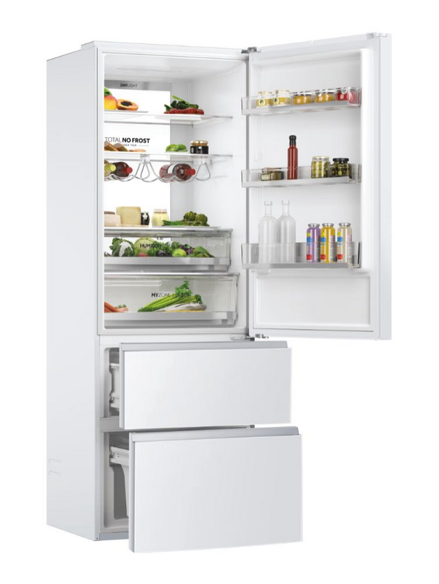 Šaldytuvas Haier HTW7720DNGW, Baltos spalvos